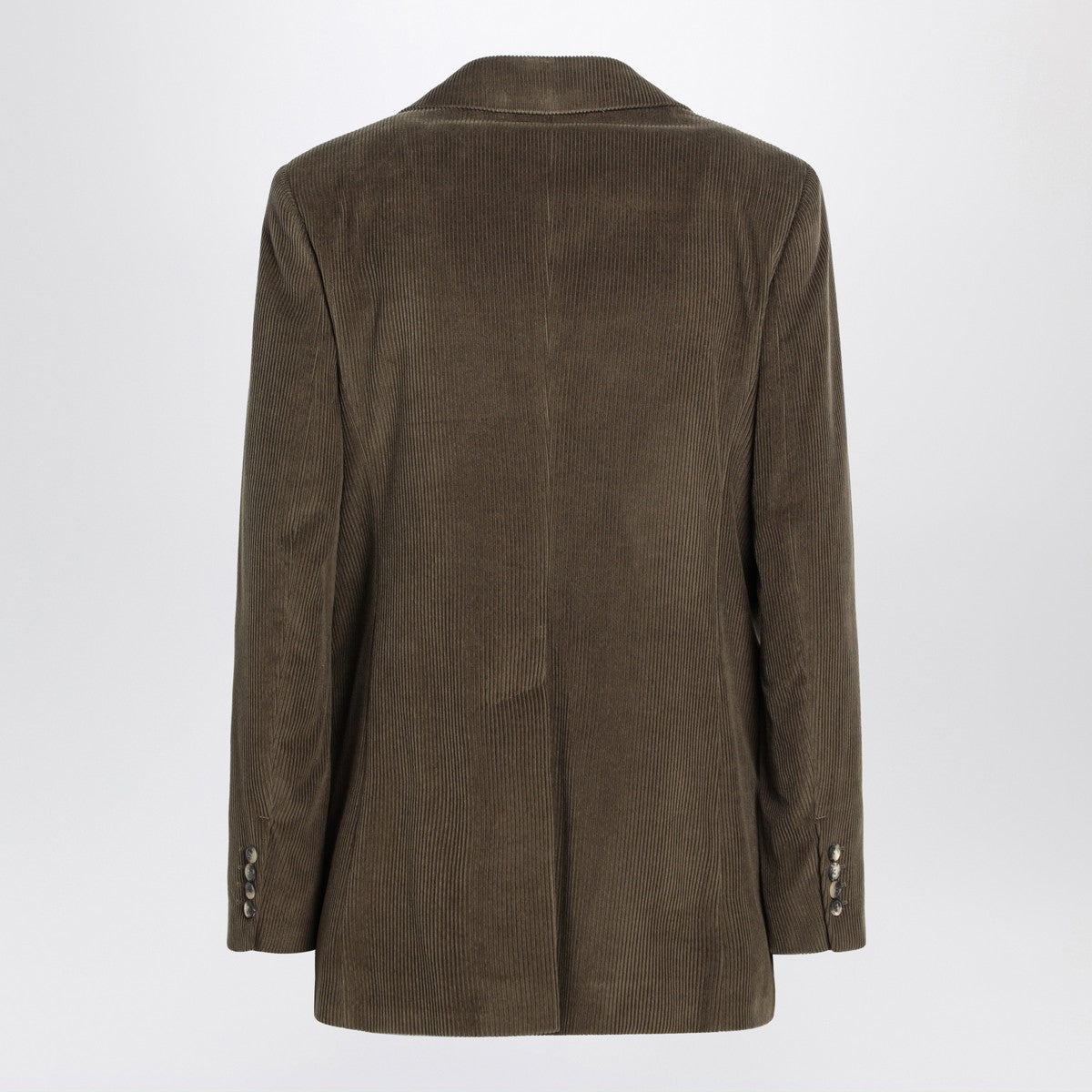 Khaki Ribbed Corduroy Jacket — Max Mara