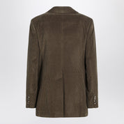 Khaki Ribbed Corduroy Jacket — Max Mara