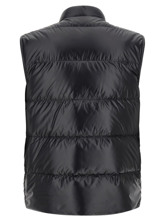 Moncler Restigo Vest for Men — Quilted Blue Goose Down