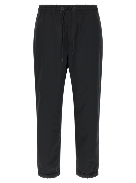 Moncler Grosgrain Tape Joggers for Men — Trousers