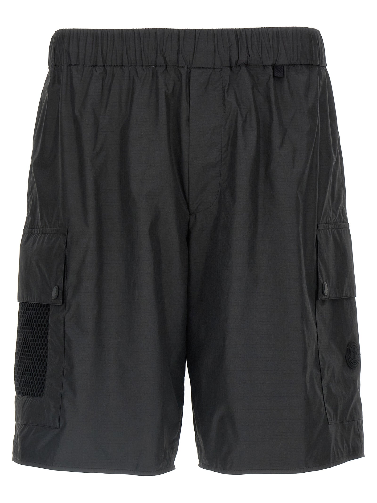 Moncler Ripstop Bermuda Shorts — Men's Black