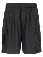 Moncler Ripstop Bermuda Shorts — Men's Black