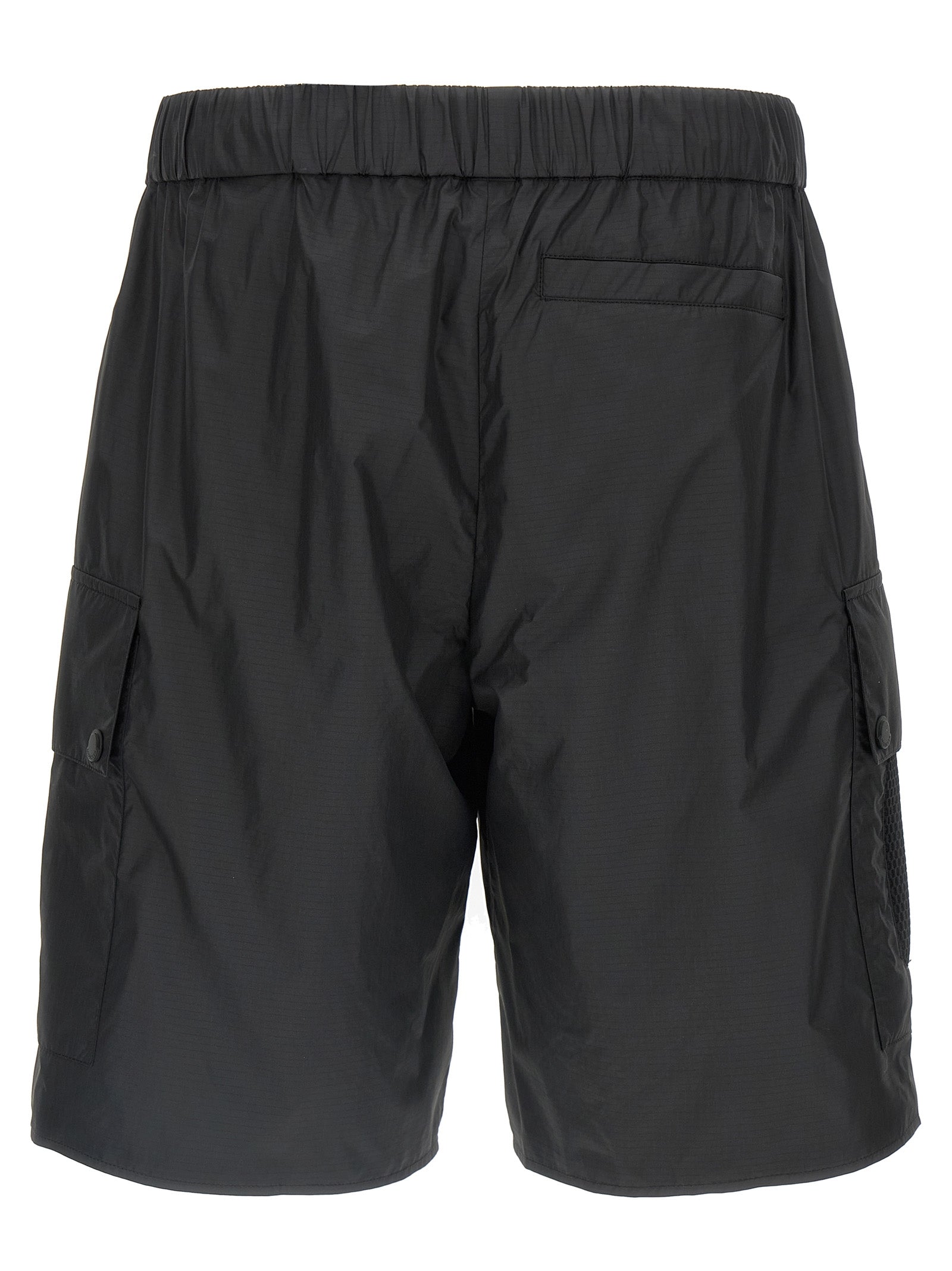 Moncler Ripstop Bermuda Shorts — Men's Black