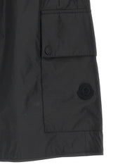 Moncler Ripstop Bermuda Shorts — Men's Black