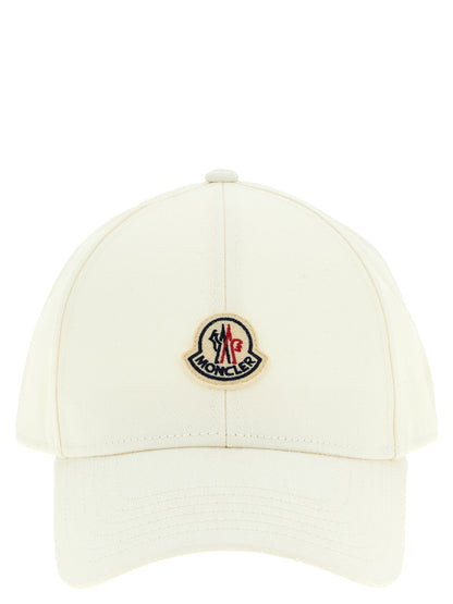 Moncler Logo Patch Cap — Men's Cotton Baseball Cap
