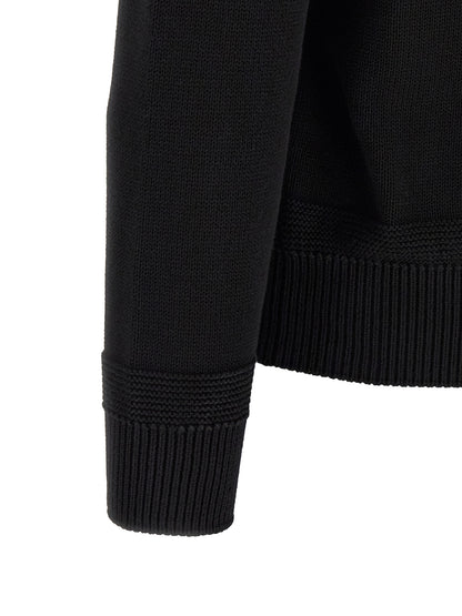 Moncler Cotton Sweater — Men's Knitwear Black
