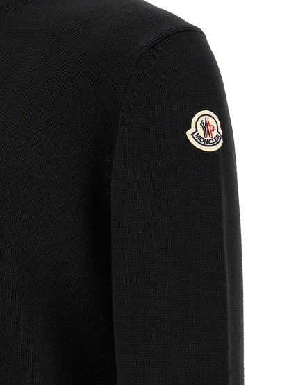 Moncler Cotton Sweater — Men's Knitwear Black