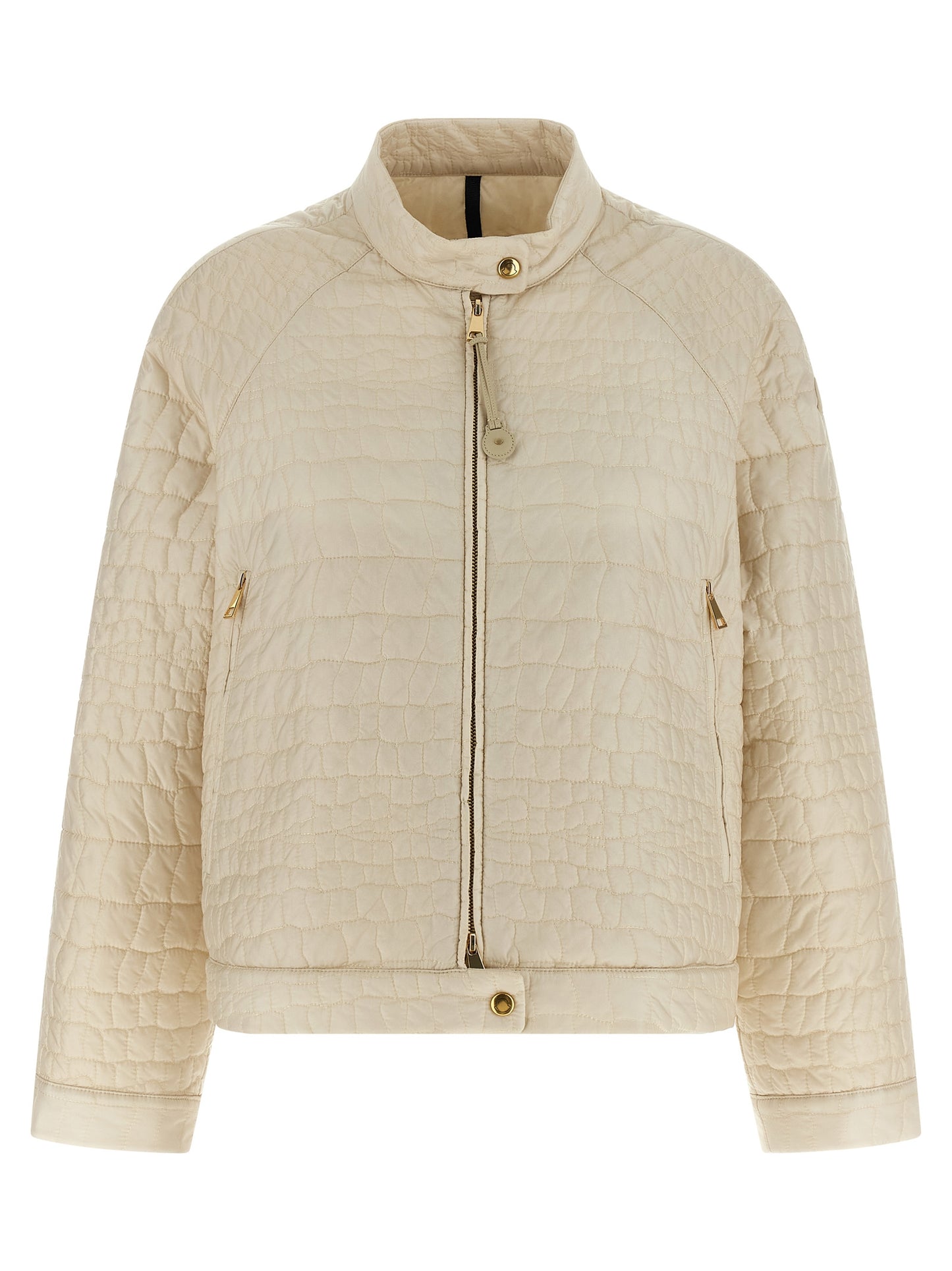 Moncler Aubrietaa Down Jacket — Women's Beige Puffer
