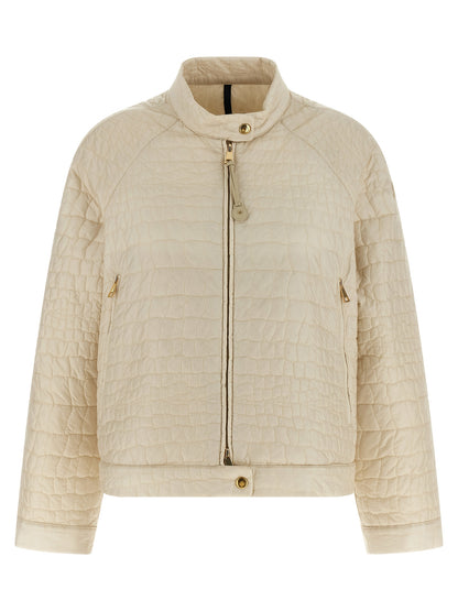 Moncler Aubrietaa Down Jacket — Women's Beige Puffer