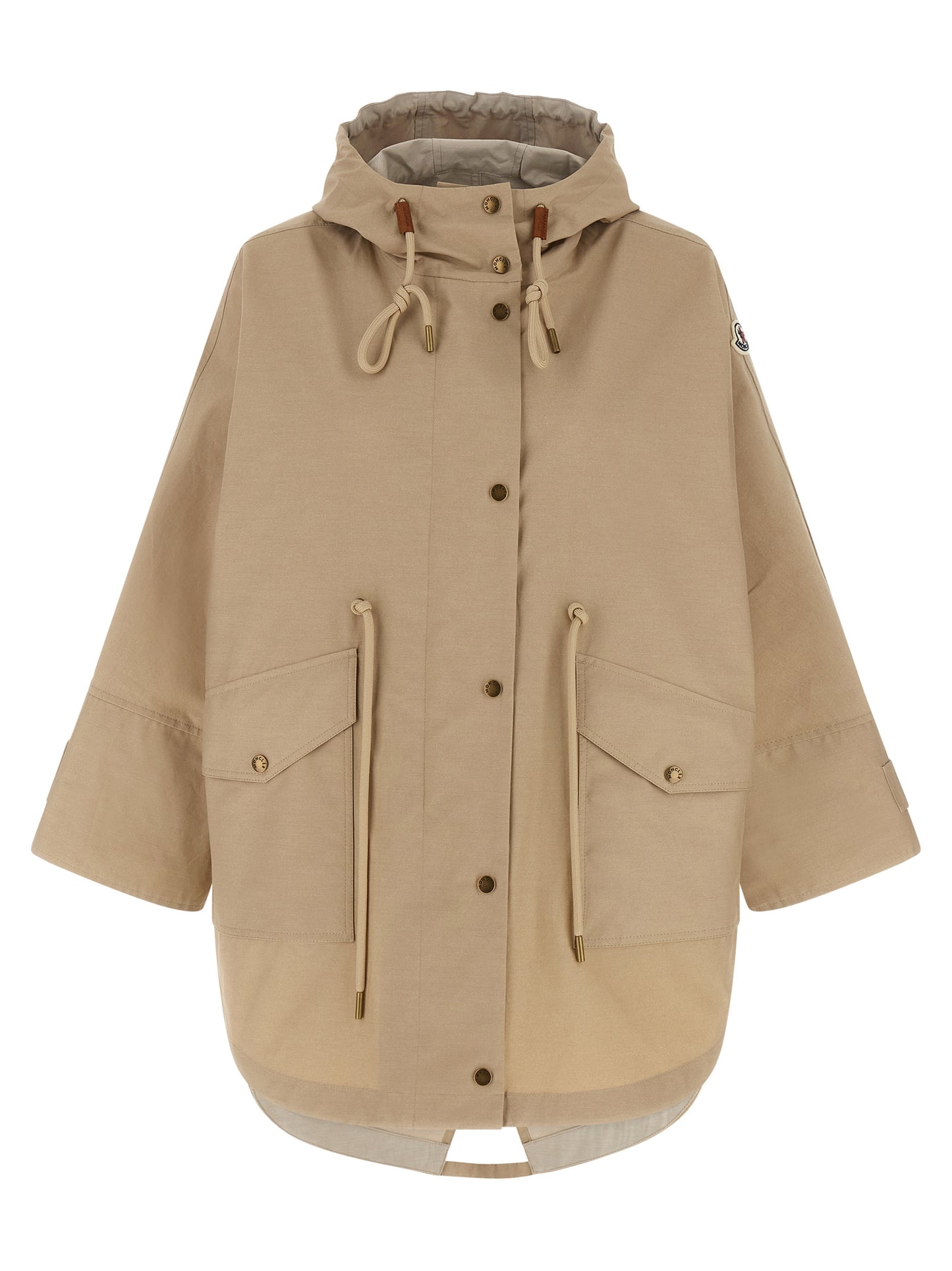Moncler Brunnera Parka Jacket — Women's Beige Oversize