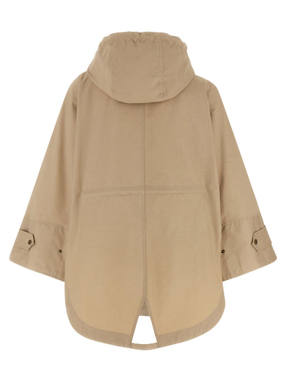 Moncler Brunnera Parka Jacket — Women's Beige Oversize