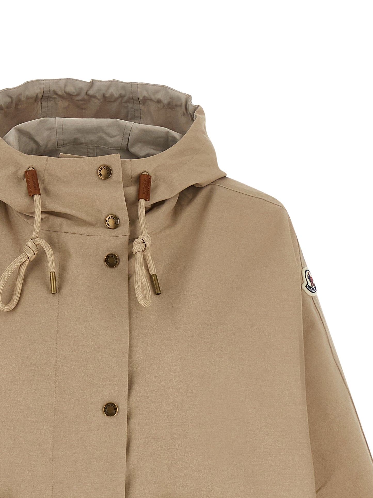 Moncler Brunnera Parka Jacket — Women's Beige Oversize