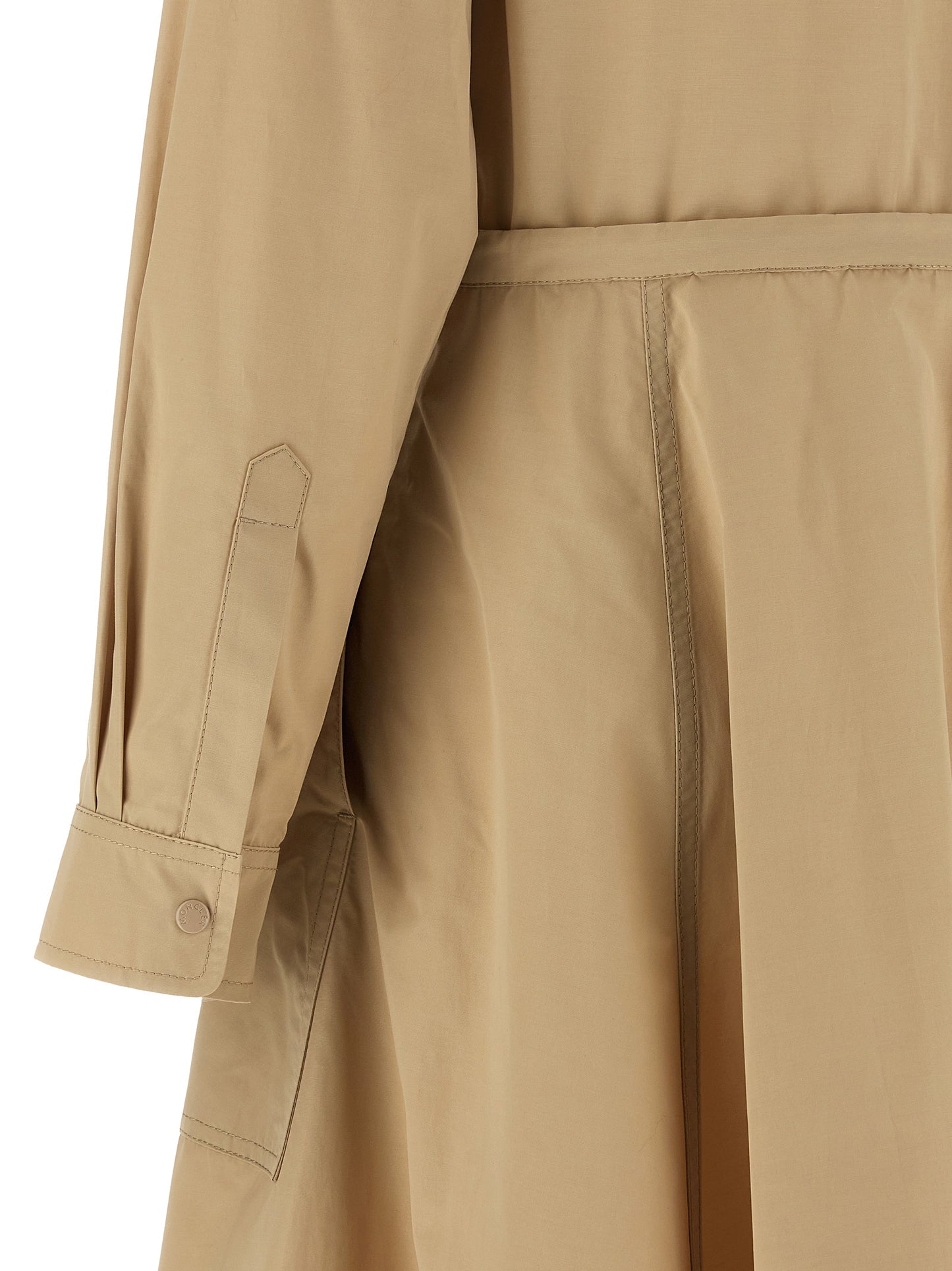 Moncler Chemisier Dress — Beige Midi Dress, From €1,050