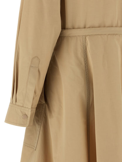 Moncler Chemisier Dress — Beige Midi Dress, From €1,050