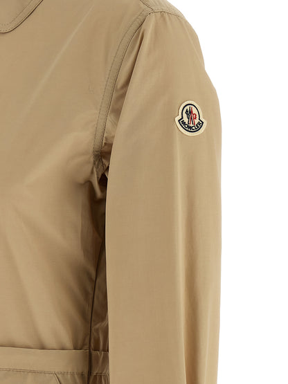 Moncler Chemisier Dress — Beige Midi Dress, From €1,050
