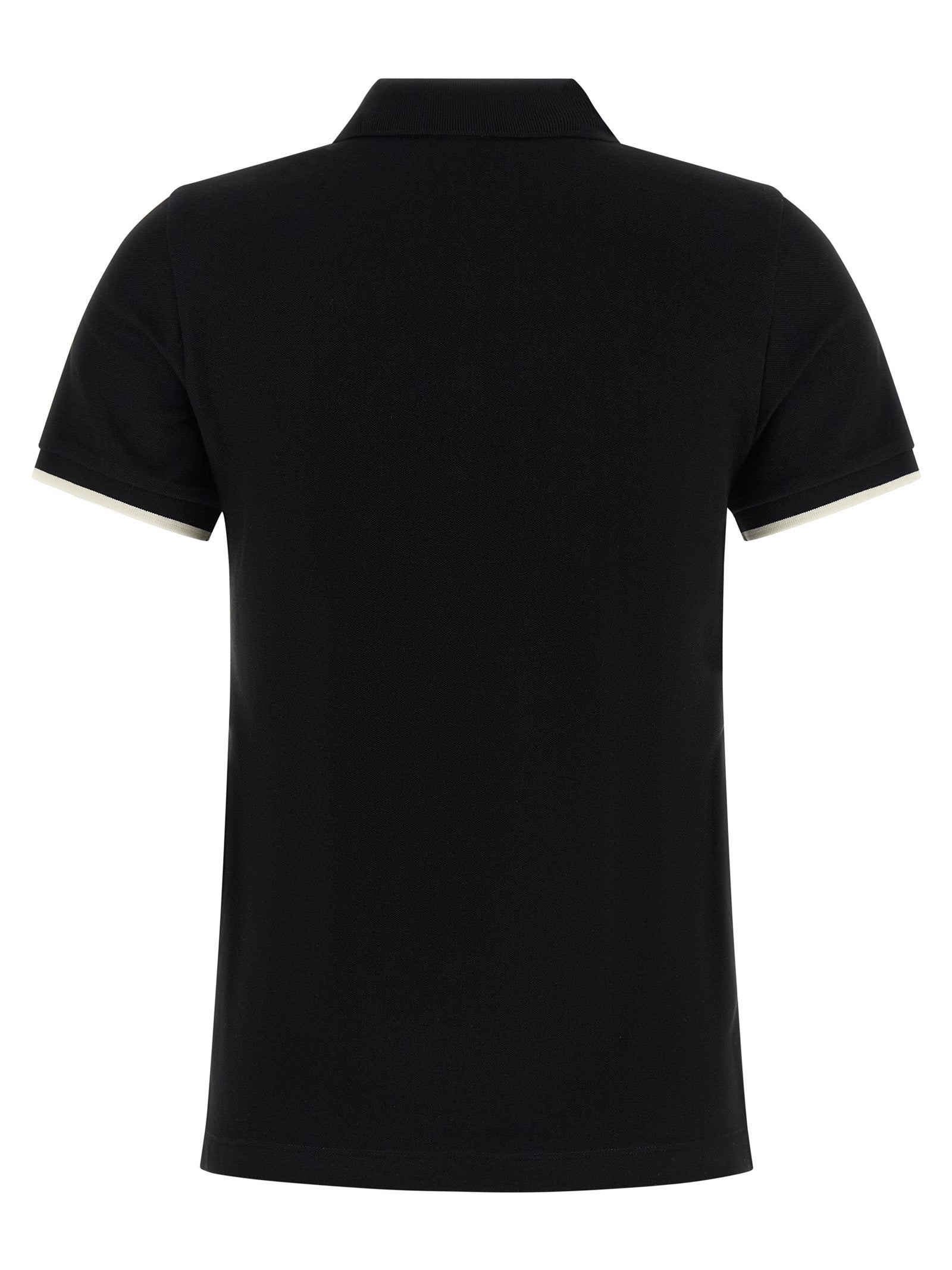 Moncler Logo Patch Polo Shirt — Women’s Black Shirt