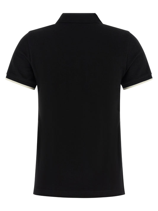 Moncler Logo Patch Polo Shirt — Women’s Black Shirt