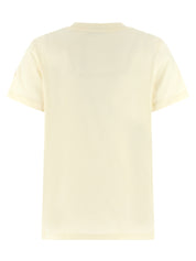Moncler Logo T-shirt for Women — White Cotton Topwear