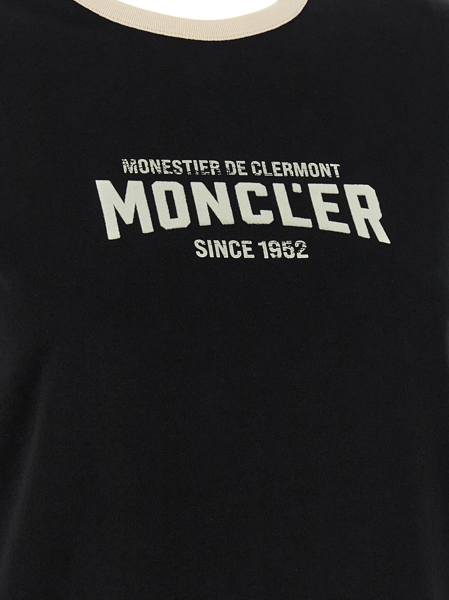 Moncler Flocked Logo T-Shirt — Women's Topwear
