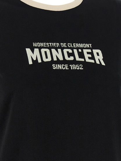Moncler Flocked Logo T-Shirt — Women's Topwear