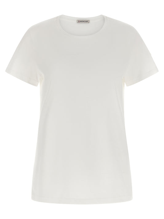 Moncler Logo Patch T‑shirt — Women’s Slim Fit Topwear