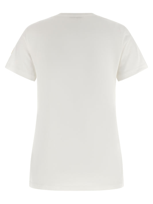 Moncler Logo Patch T‑shirt — Women’s Slim Fit Topwear
