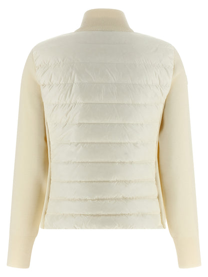 Moncler Two-Material Cardigan Knitwear for Women