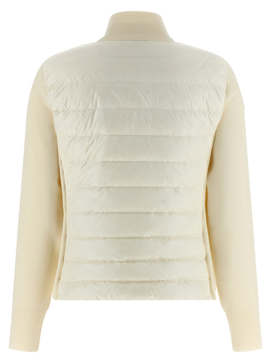 Moncler Two-Material Cardigan Knitwear for Women