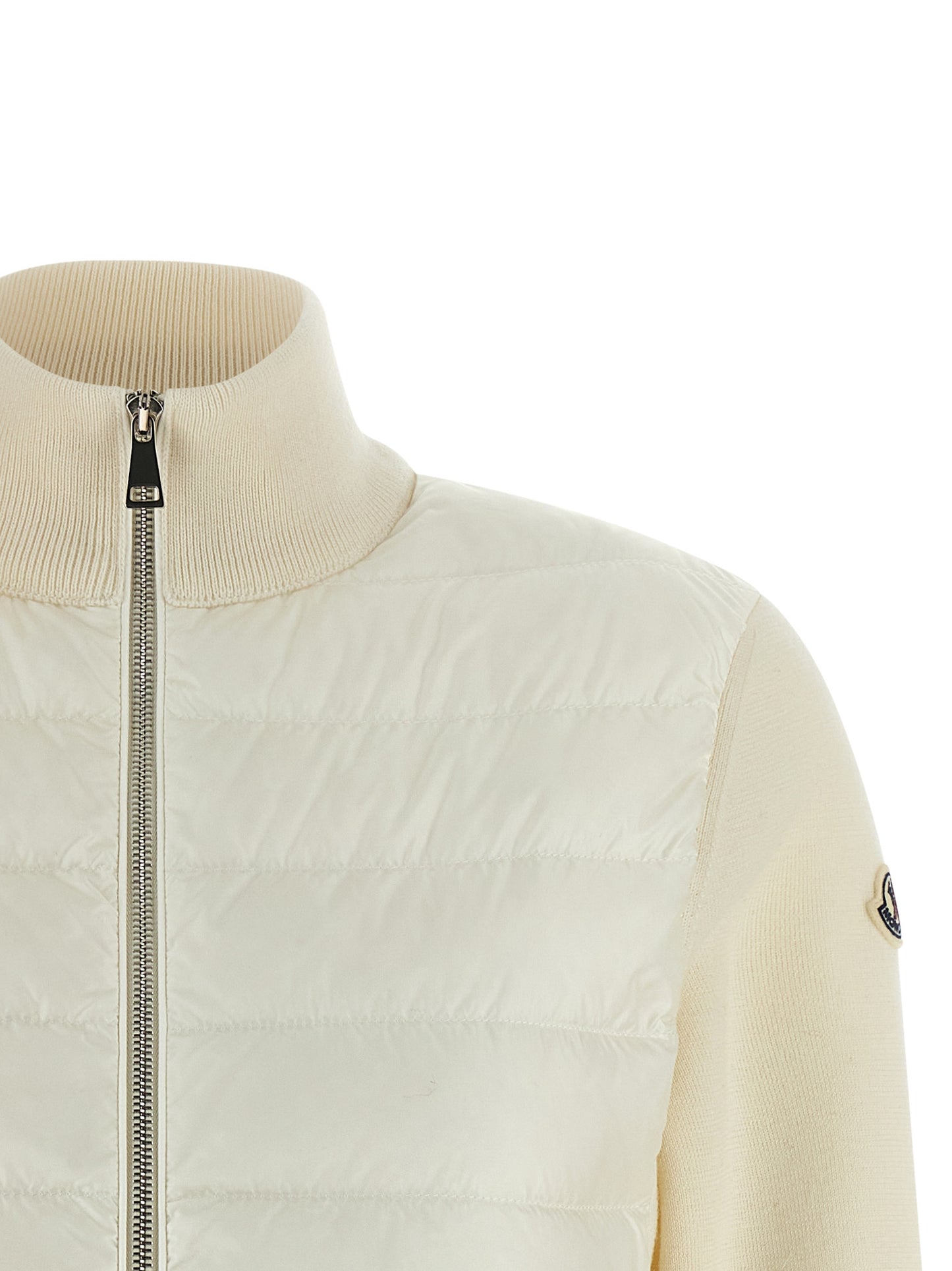 Moncler Two-Material Cardigan Knitwear for Women