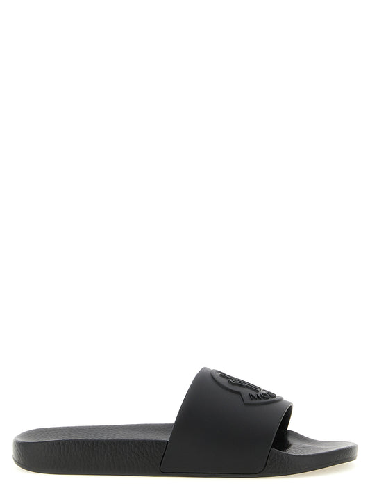 Moncler Basile Slides — Men's Black Sandals