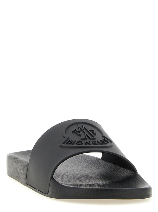 Moncler Basile Slides — Men's Black Sandals
