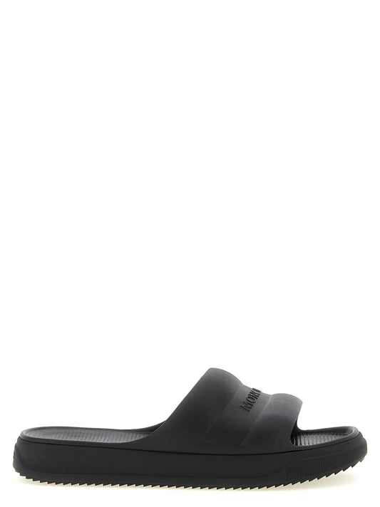 Moncler Altive Slides Sandals for Men — Black, EU Sizes