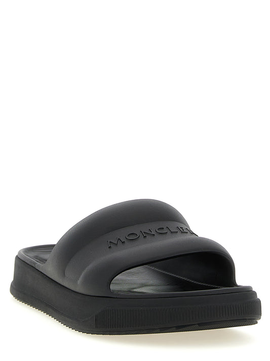 Moncler Altive Slides Sandals for Men — Black, EU Sizes