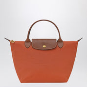 Longchamp Le Pliage Original S — Brick Canvas Handbag