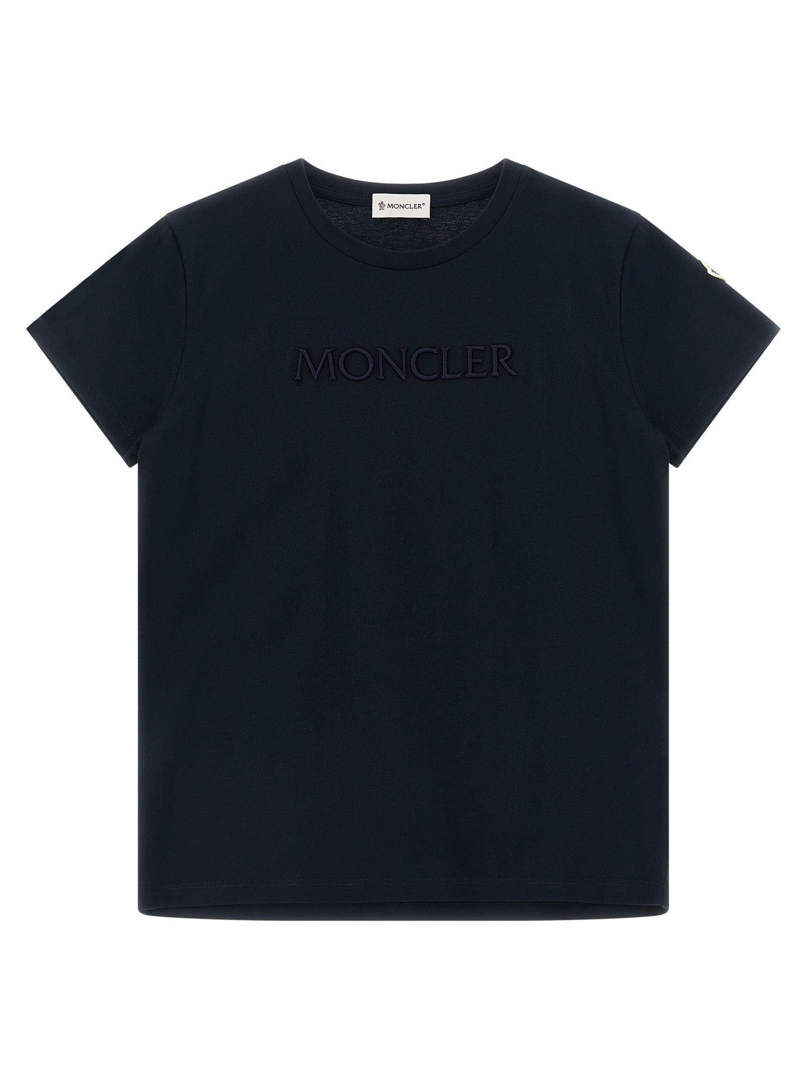 Moncler Enfant Logo Embroidery T-shirt — Kids Topwear