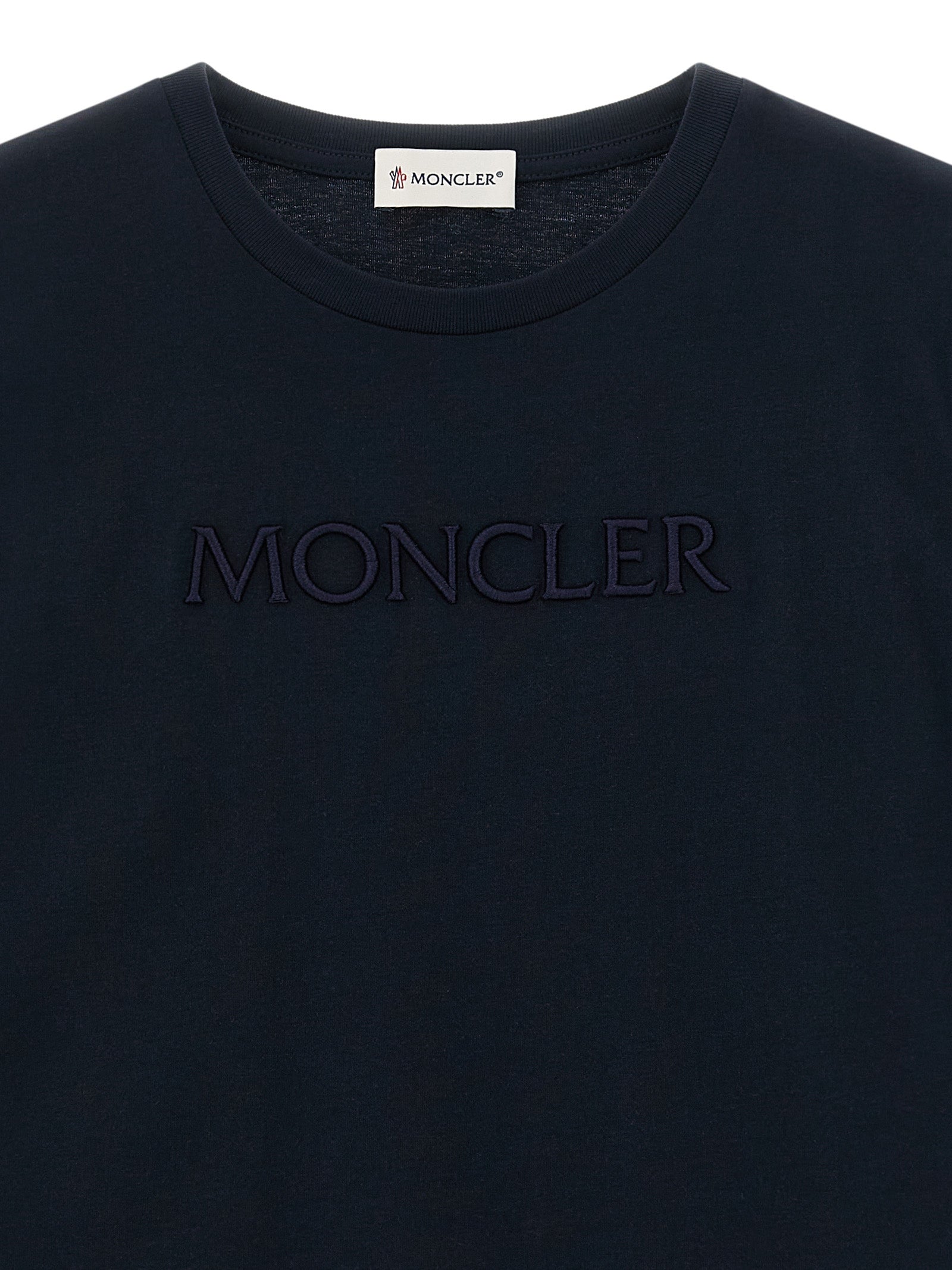 Moncler Enfant Logo Embroidery T-shirt — Kids Topwear