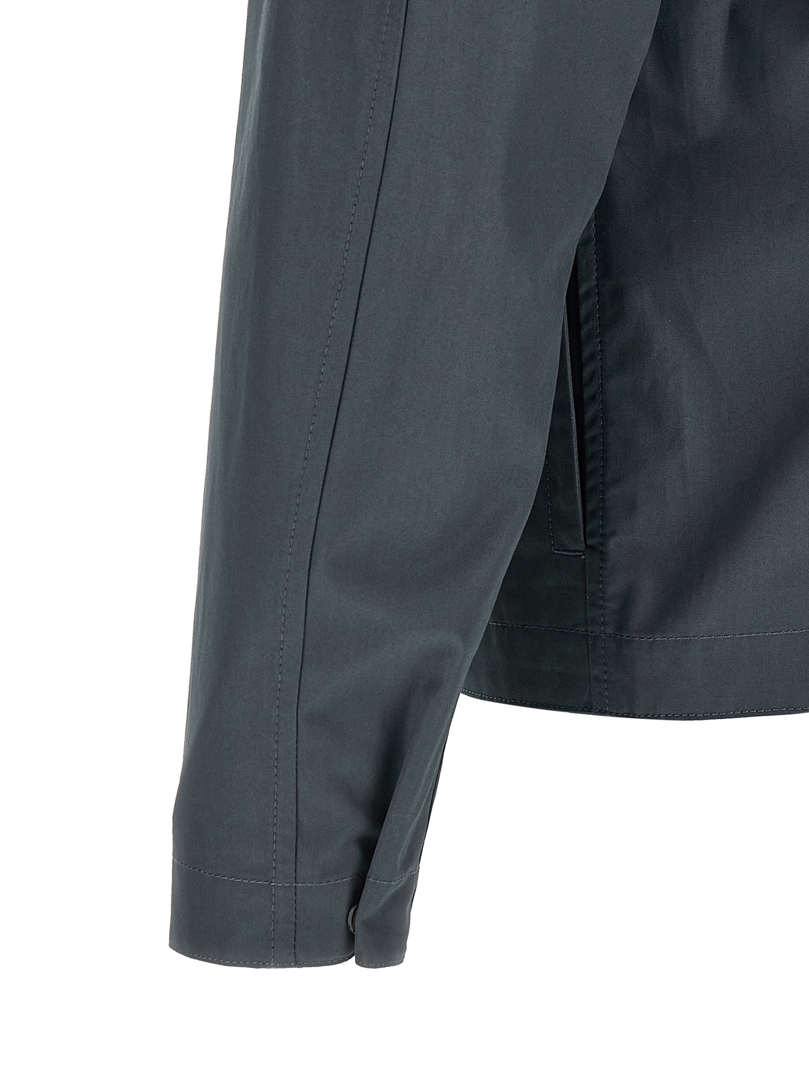 Stone Island Cotton Overshirt for Men — Blue Shirt
