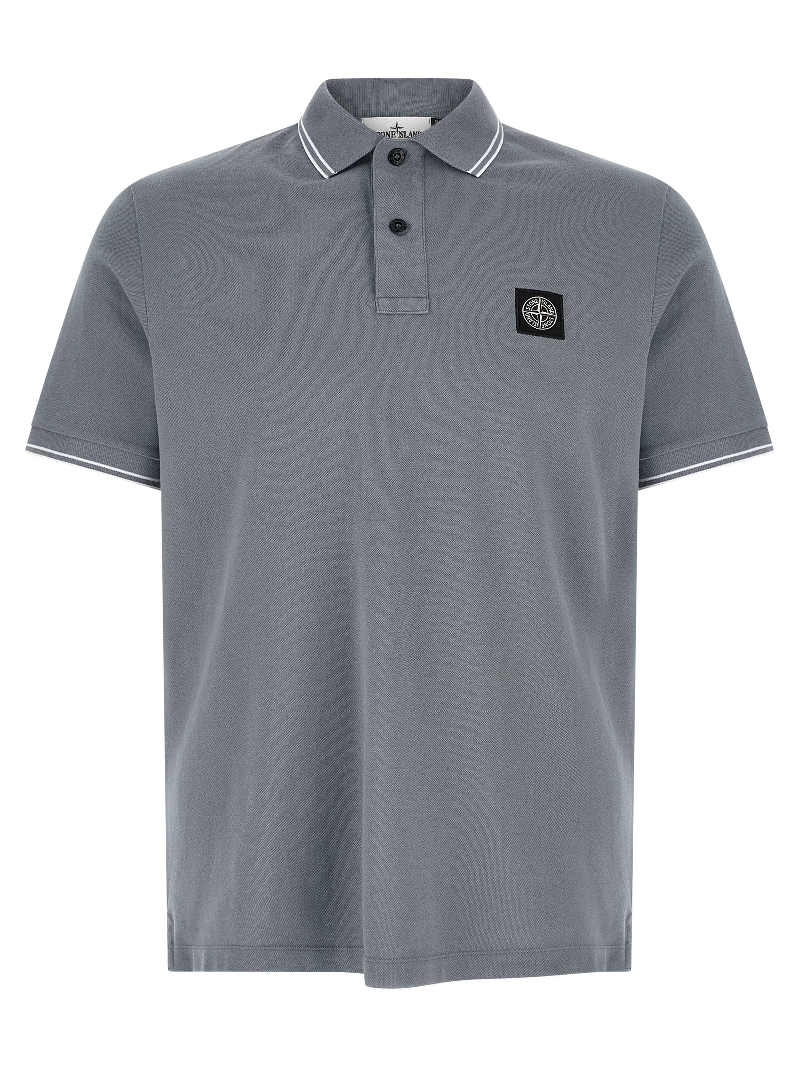 Stone Island Polo Shirt — Light Blue Slim Fit (SS26)