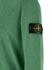 Stone Island Knitwear Sweater — Green Crewneck (Men)