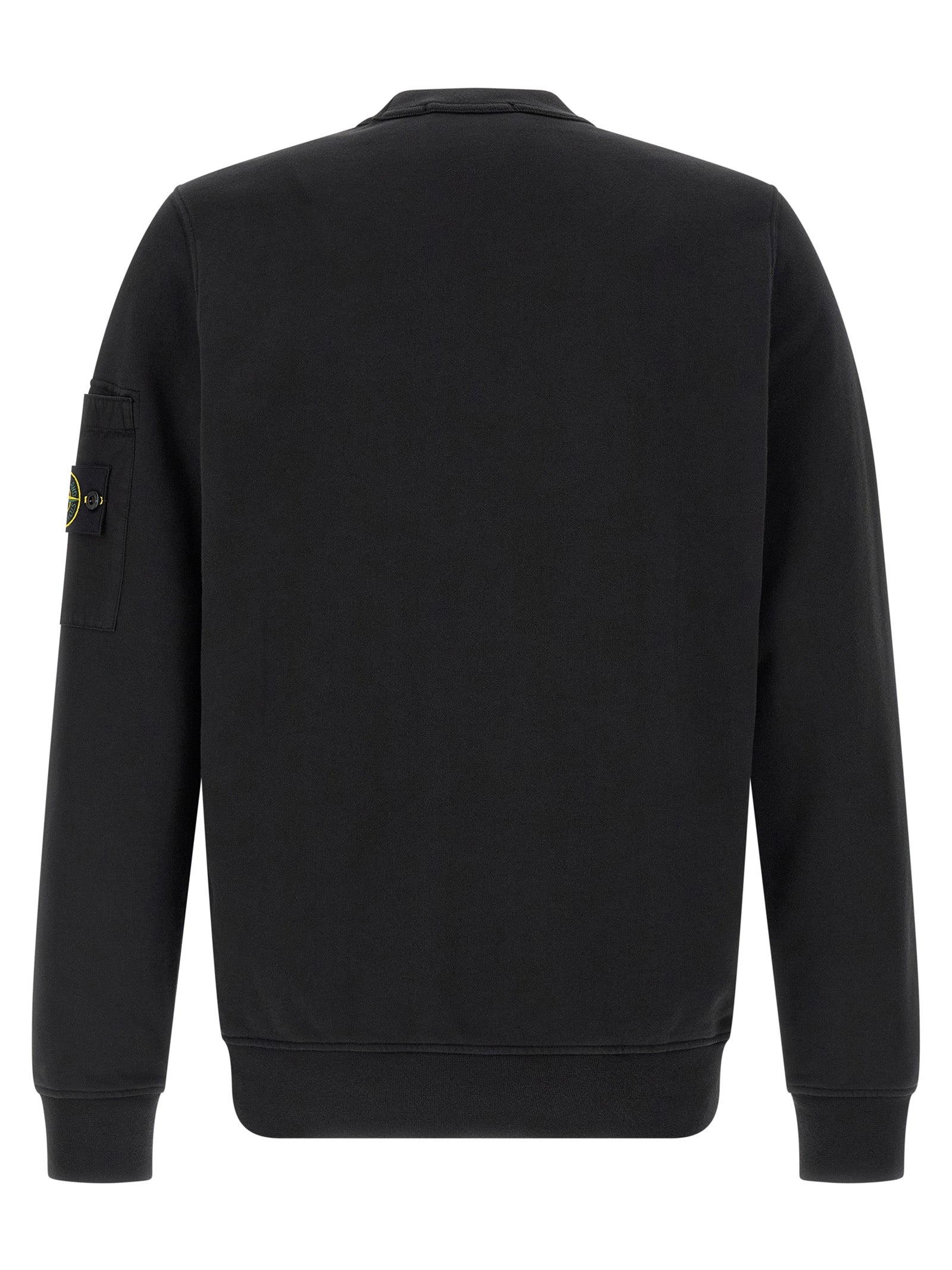 Stone Island Sweatshirt — 6100019 Black Crew Neck