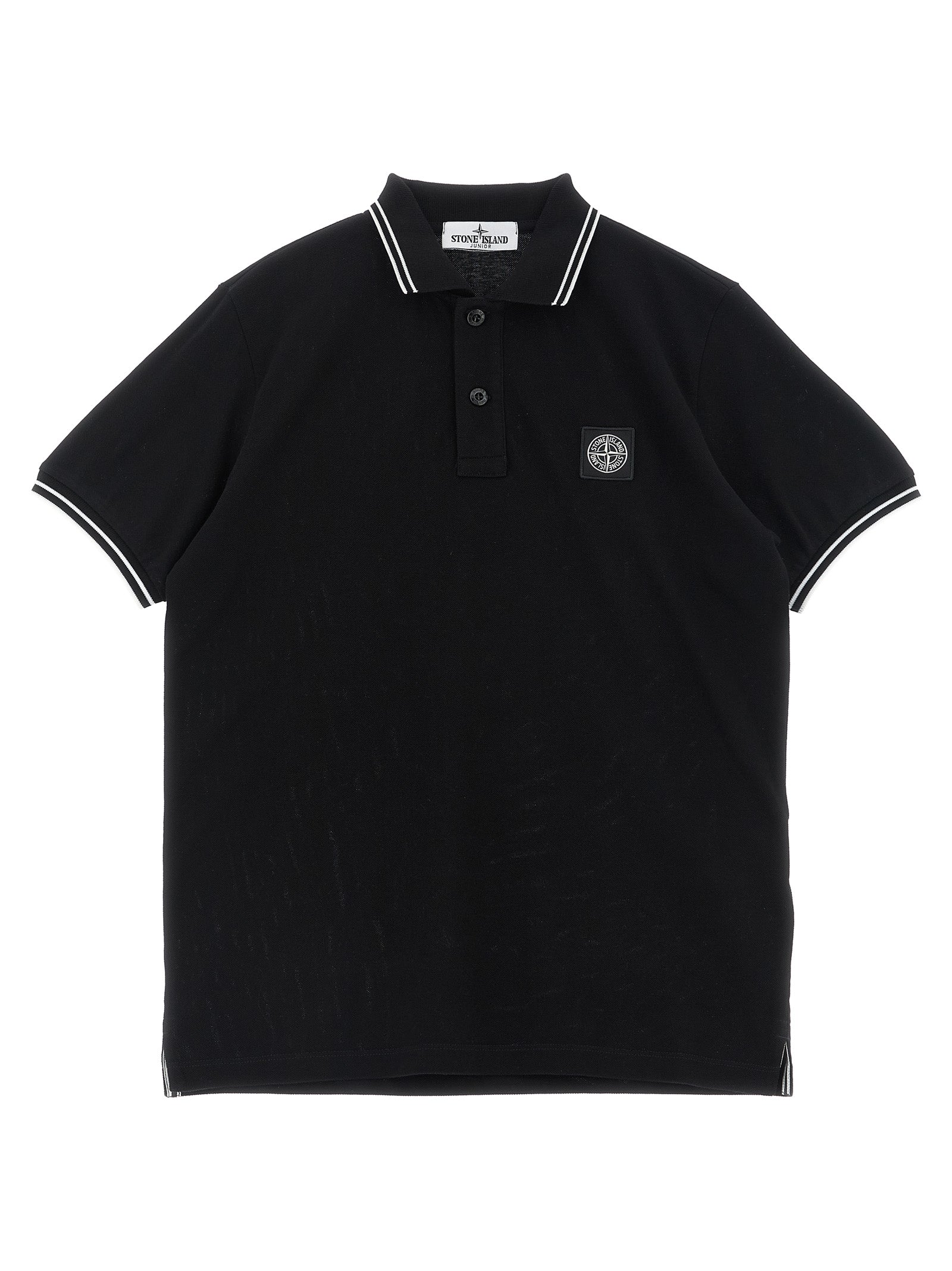 Stone Island Junior Compass Logo Polo Shirt