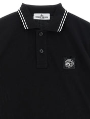 Stone Island Junior Compass Logo Polo Shirt