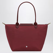 Longchamp Le Pliage Green M bag in pomegranate