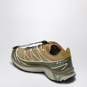 Salomon XT-6 Low Sneaker in mustard/kaki/pink