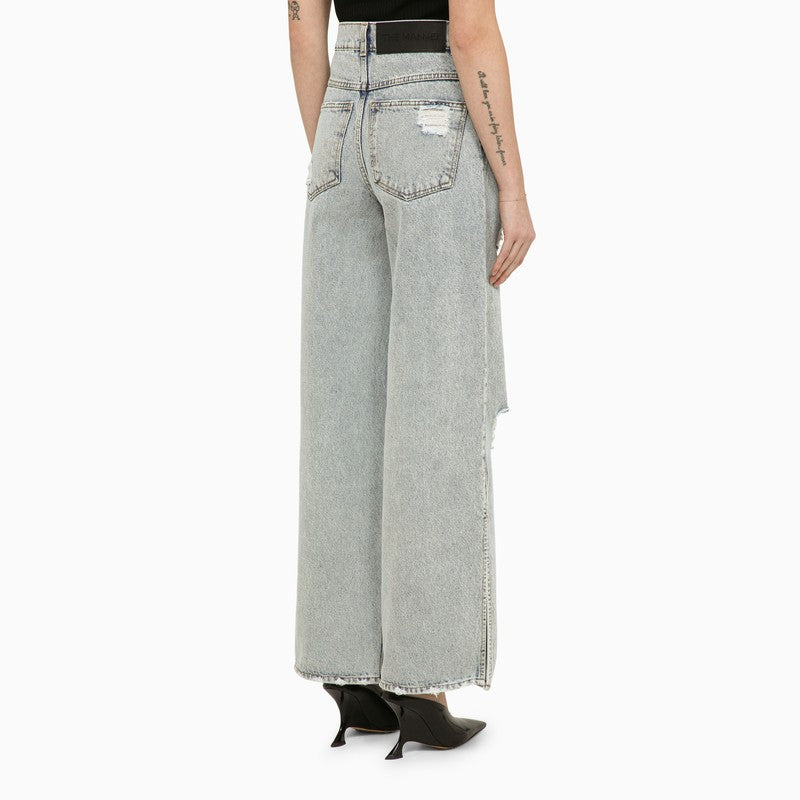 The Mannei Lathi blue wide denim jeans