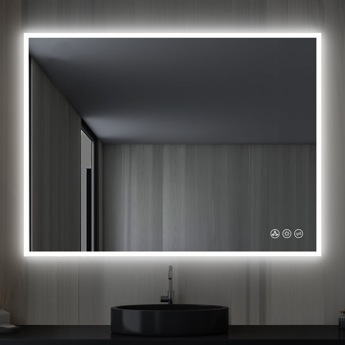Blossom Beta 48″x36″ LED Mirror with Frosted Sides