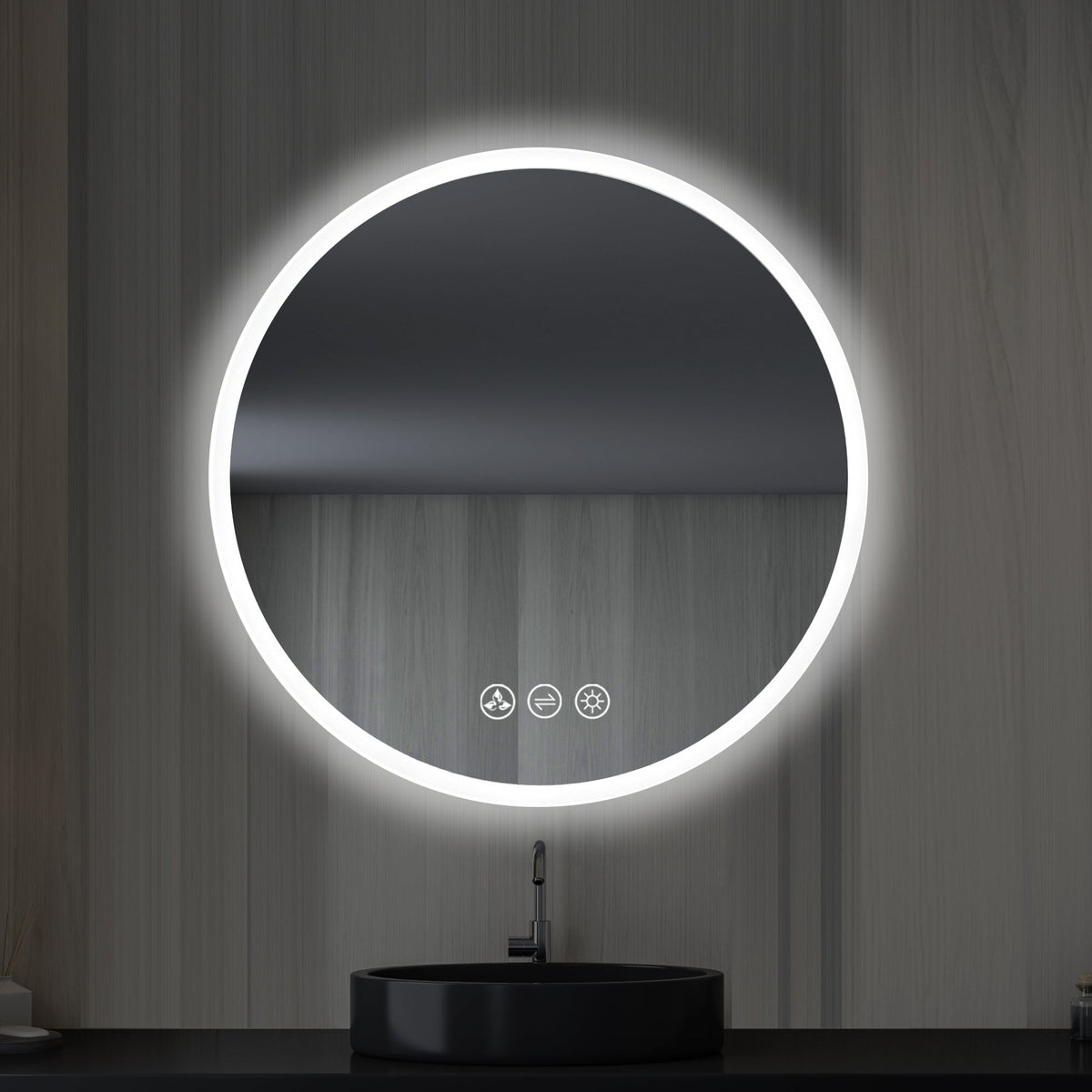 Blossom Orion 24″ Round LED Mirror with Frosted Side - LED M3 R24