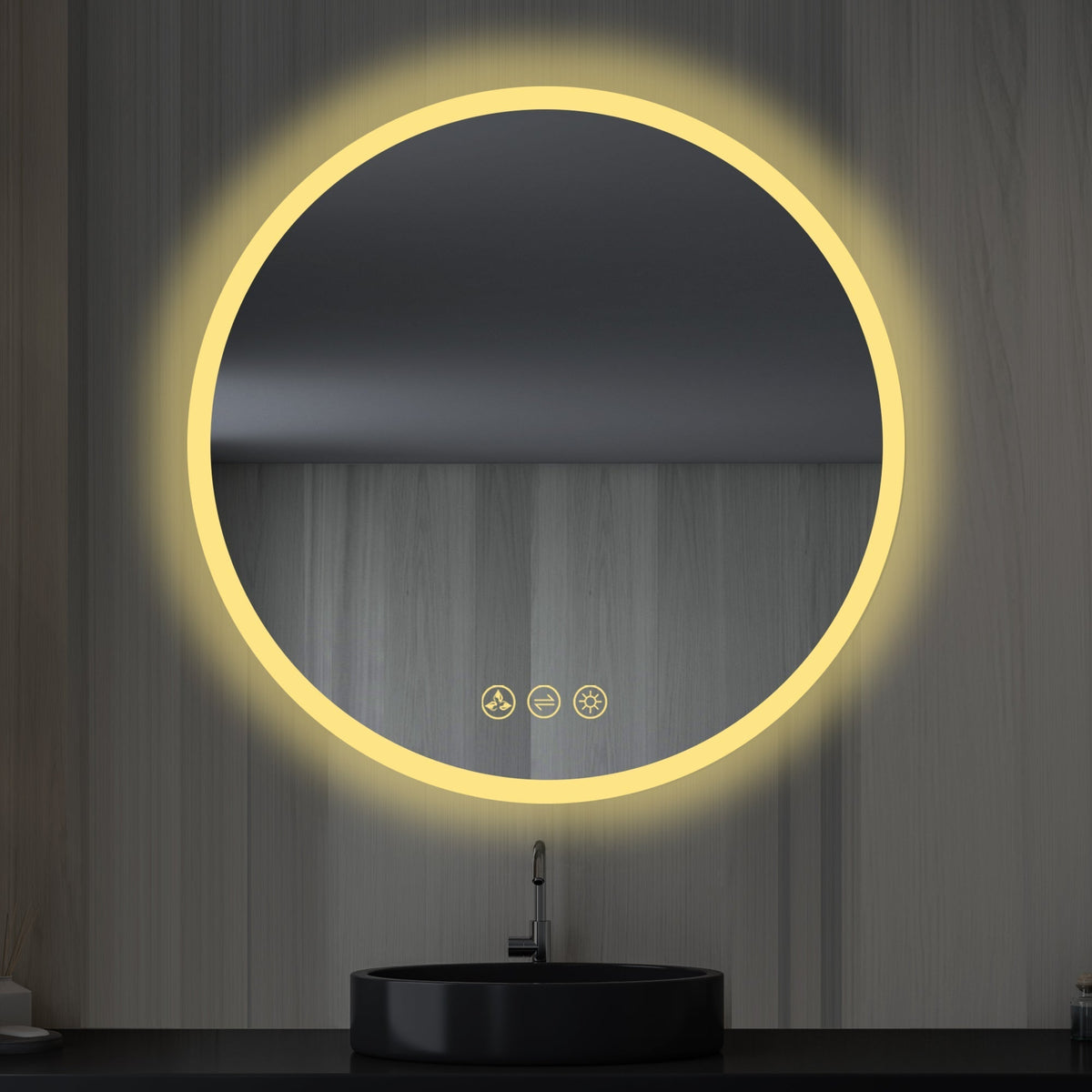 Blossom Orion 32″ Round LED Mirror with Frosted Side - LED M3 R32