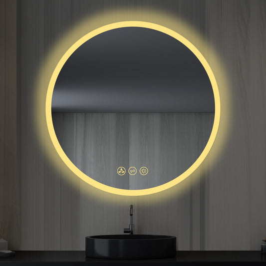 Blossom Orion 32″ Round LED Mirror with Frosted Side - LED M3 R32