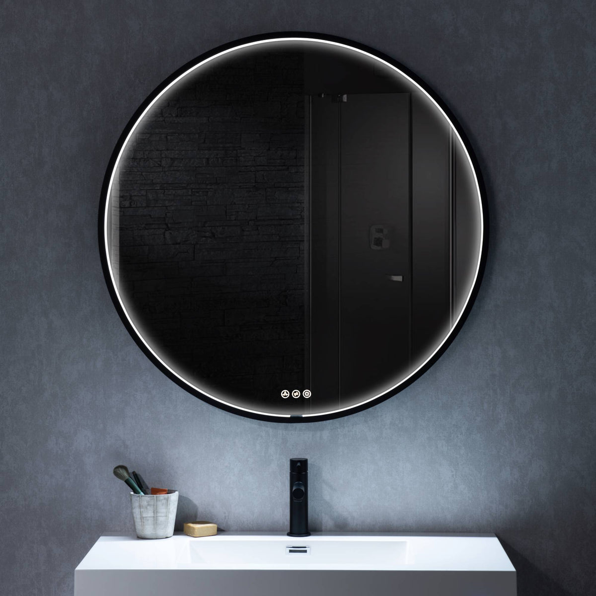 Blossom Oskar 32 Inch Round LED Mirror - LED M7 R32 MB